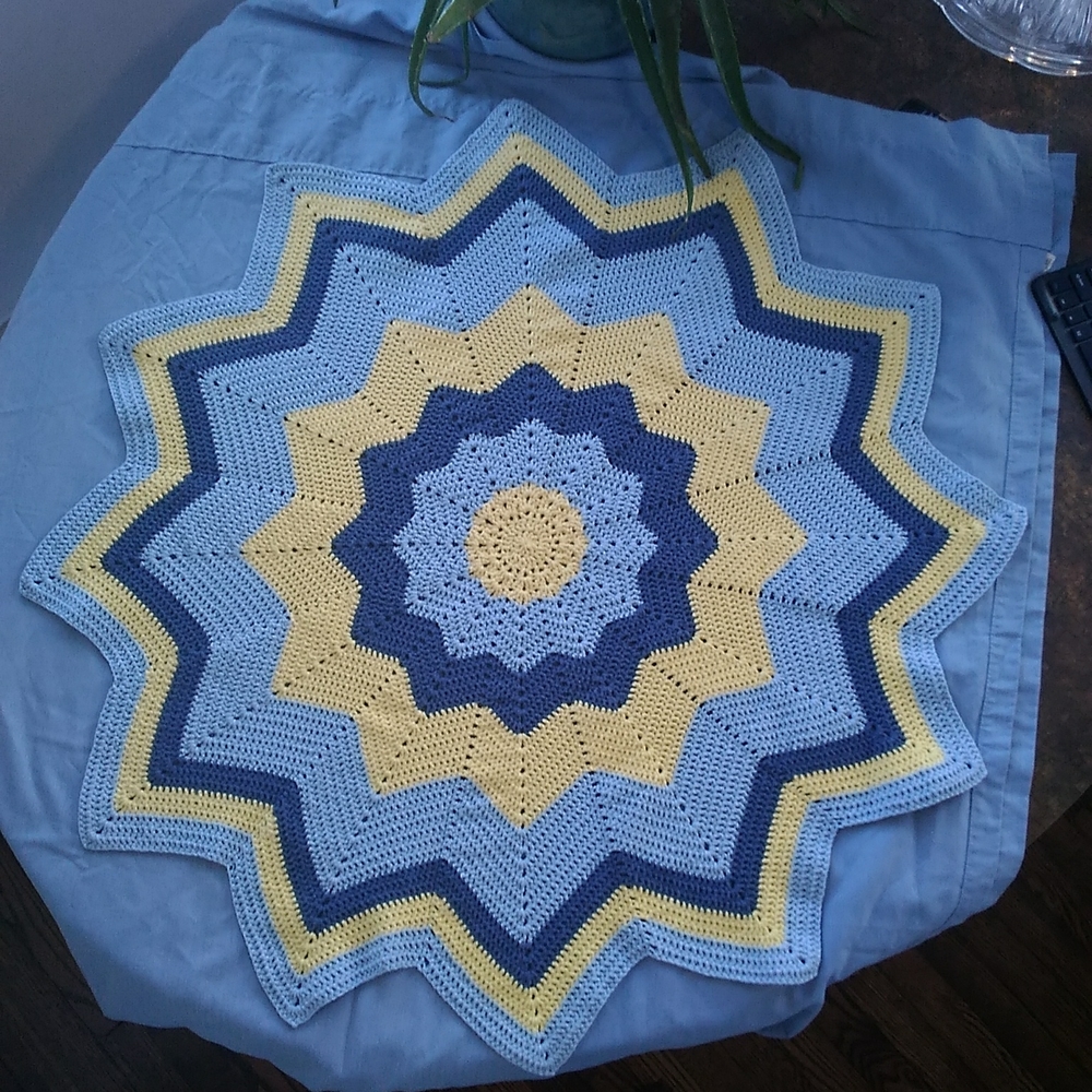 Crochet Star Baby Blanket